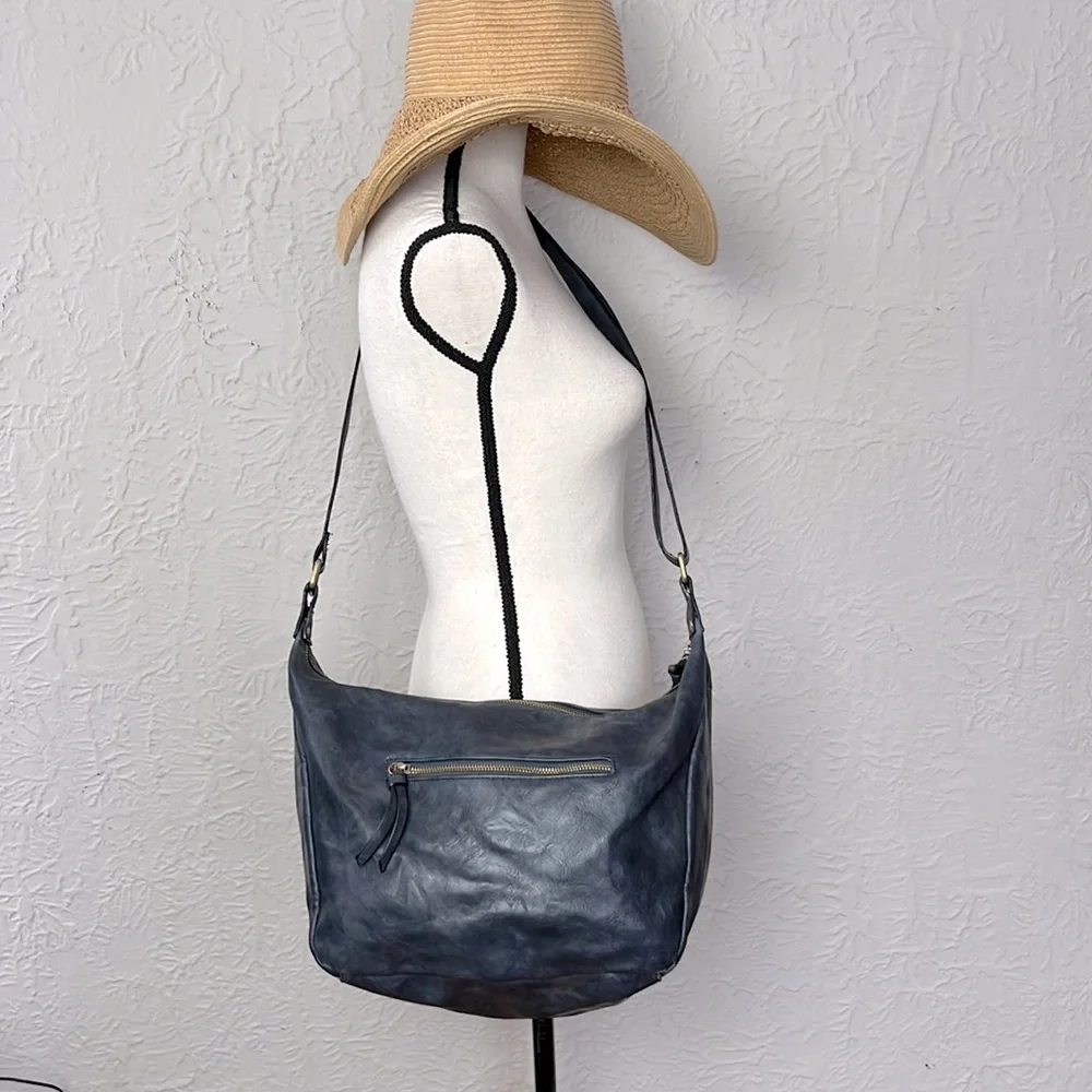 Joy Susan Debbie Vintage Vegan Hobo Crossbody Bag